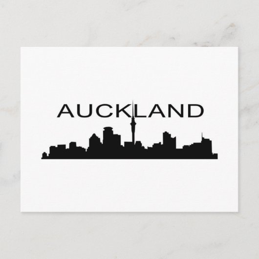 Auckland in Silhouette Briefkaart (Voorkant)