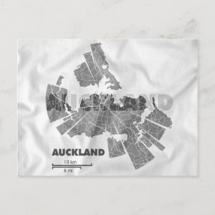 Auckland Map Briefkaart