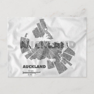 Auckland Map Briefkaart