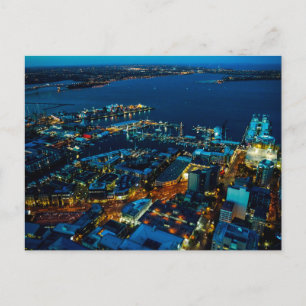 Auckland Marina uitzicht uit de Sky Tower - Briefk Briefkaart