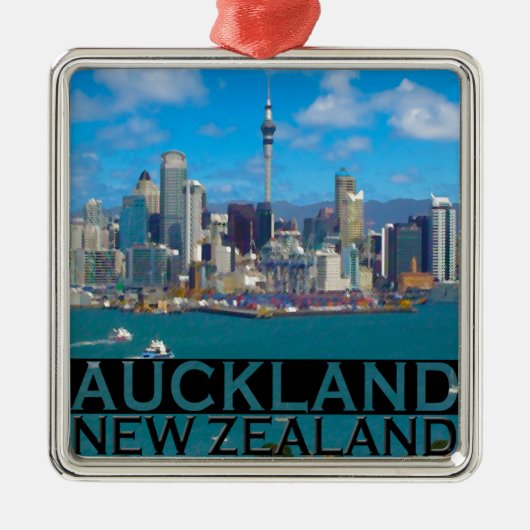 Auckland Metalen Ornament (Voorkant)