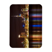 Auckland Nacht Stadssilhouet Magneet (Verticaal)