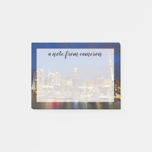 Auckland nachtelijke skyline post-it® notes (Voorkant)