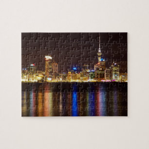 Auckland Nachtelijke Stadsgezicht Legpuzzel