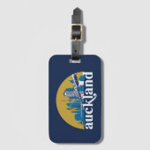Auckland New Zealand  City Skyline Bagagelabel (Voorkant (verticaal))