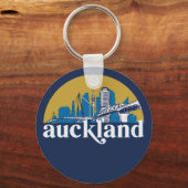 Auckland New Zealand  City Skyline Sleutelhanger (Voorkant)