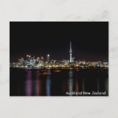 Auckland New Zealand Night Skyline Briefkaart (Voorkant)