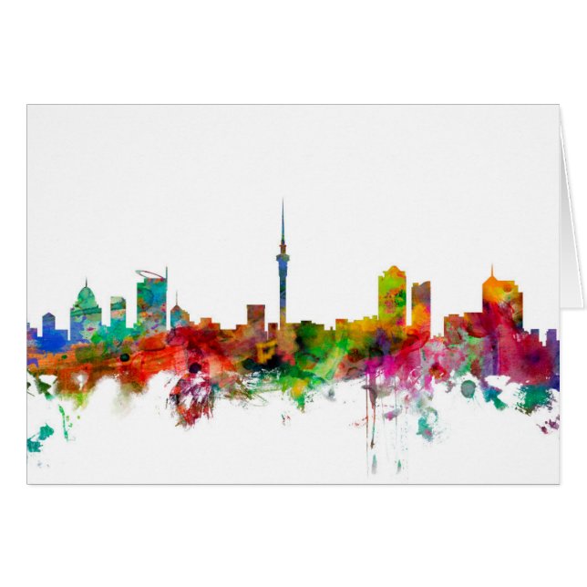 Auckland New Zealand Skyline (Voorkant Horizontaal)