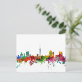 Auckland New Zealand Skyline Briefkaart (Staand voorkant)