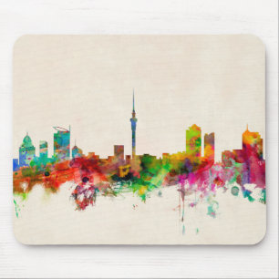 Auckland New Zealand Skyline Muismat