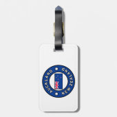 Auckland Nieuw-Zeeland Bagagelabel (Achterkant verticaal)