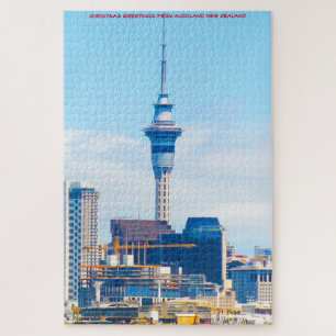 Auckland Nieuw-Zeeland Jigzaag Puzzle Legpuzzel