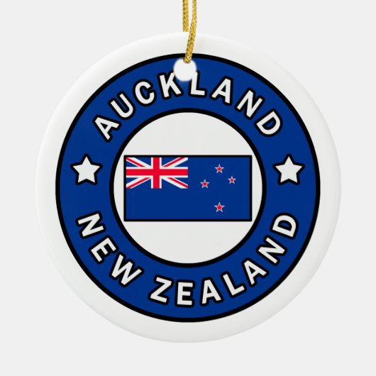 Auckland Nieuw-Zeeland Keramisch Ornament (Voorkant)