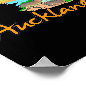 Auckland - Nieuw-Zeeland Poster (Hoek)