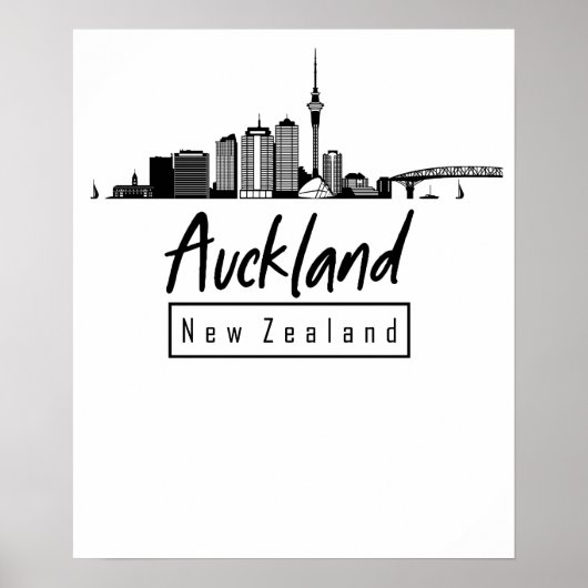 Auckland, Nieuw-Zeeland Poster (Voorkant)