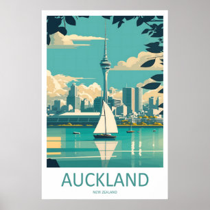 Auckland Nieuw-Zeeland Poster Reizen Park Nationaa