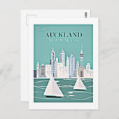 Auckland, Nieuw-Zeeland reisposter Briefkaart (Voorkant / Achterkant)