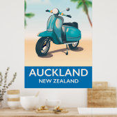Auckland nieuw zeeland reisposter poster (Keuken)