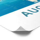 Auckland Nieuw-Zeeland Reisprint Poster (Hoek)