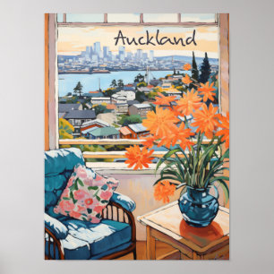 Auckland Nieuw-Zeeland Reizen Stad Esthetiek Poster