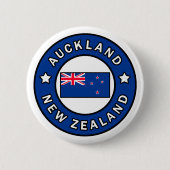 Auckland Nieuw-Zeeland Ronde Button 5,7 Cm (Voorkant)