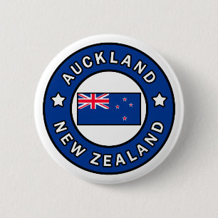 Auckland Nieuw-Zeeland Ronde Button 5,7 Cm
