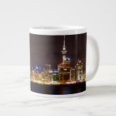 Auckland Night Cityscape Grote Koffiekop (Voorkant rechts)