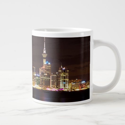 Auckland Night Cityscape Grote Koffiekop (Rechts)