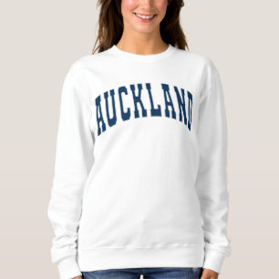 Auckland NZ  College Varsity Style Sweatshi Trui