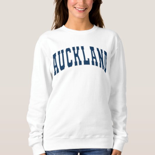 Auckland NZ  College Varsity Style Sweatshi Trui (Voorkant)