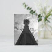 Auckland NZ Sky BW Briefkaart (Staand voorkant)