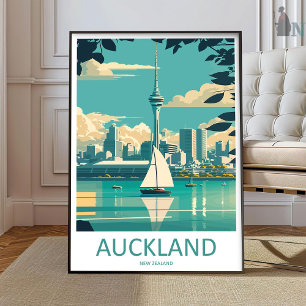 Auckland Reisprint Muur Kunst Auckland Muur Hangi Poster