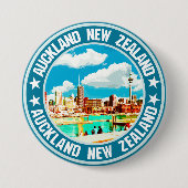 Auckland Ronde Button 7,6 Cm (Voorkant)
