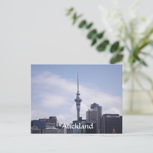 Auckland Skyline Briefkaart (Staand voorkant)