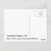 Auckland Skyline Briefkaart (Achterkant)