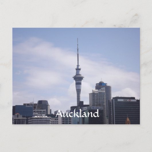 Auckland Skyline Briefkaart (Voorkant)