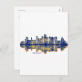 Auckland Skyline Feestdagenkaart (Voorkant / Achterkant)