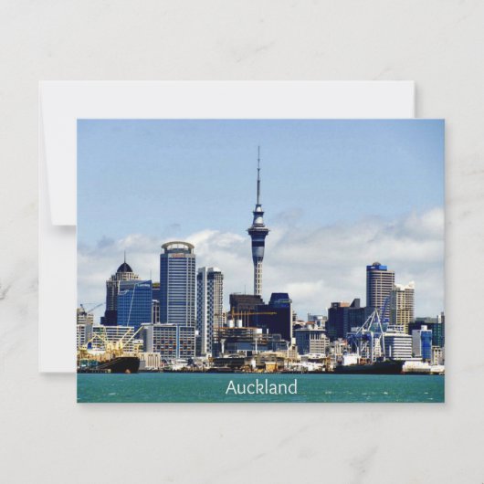 Auckland Skyline Kaart (Voorkant)