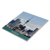 Auckland Skyline Tegeltje (Zijkant)