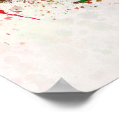 Auckland skyline tegen achtergrond van waterverf poster (Hoek)