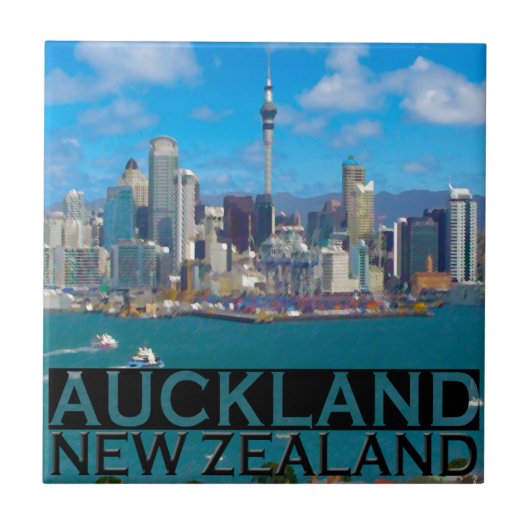 Auckland Tegeltje (Voorkant)