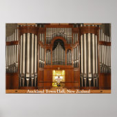 Auckland Town Hall pipe organ poster (Voorkant)