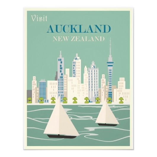 Auckland vintage poster (Voorkant)