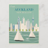 Auckland vintage poster briefkaart (Voorkant)