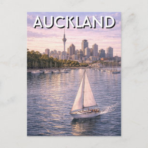 Auckland Zeil Nieuw-Zeeland Ansichtkaart Briefkaart