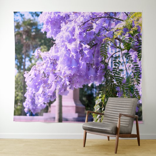 Auckland's Paarse prinsesboom Wandkleed (In Situ (horizontaal))