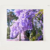 Auckland's Paarse prinsesboom Wandkleed (Voorkant (horizontaal))