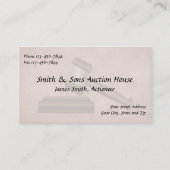 Auctioneer Judge Visitekaartje (Voorkant)