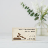 Auctioneer Judge Visitekaartje (Staand voorkant)