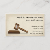 Auctioneer Judge Visitekaartje (Voorkant)
